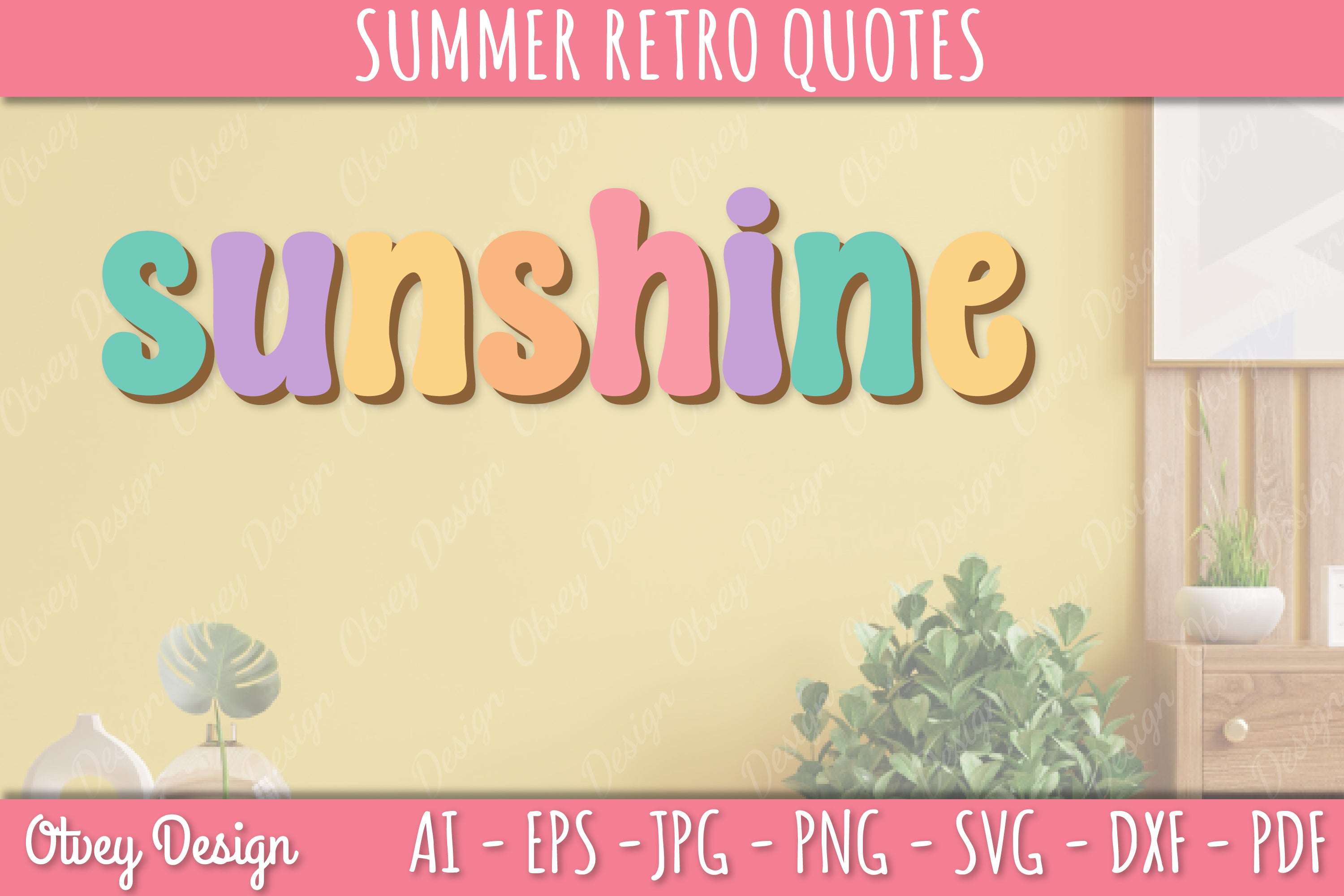 Summer Retro Quotes SVG Bundle