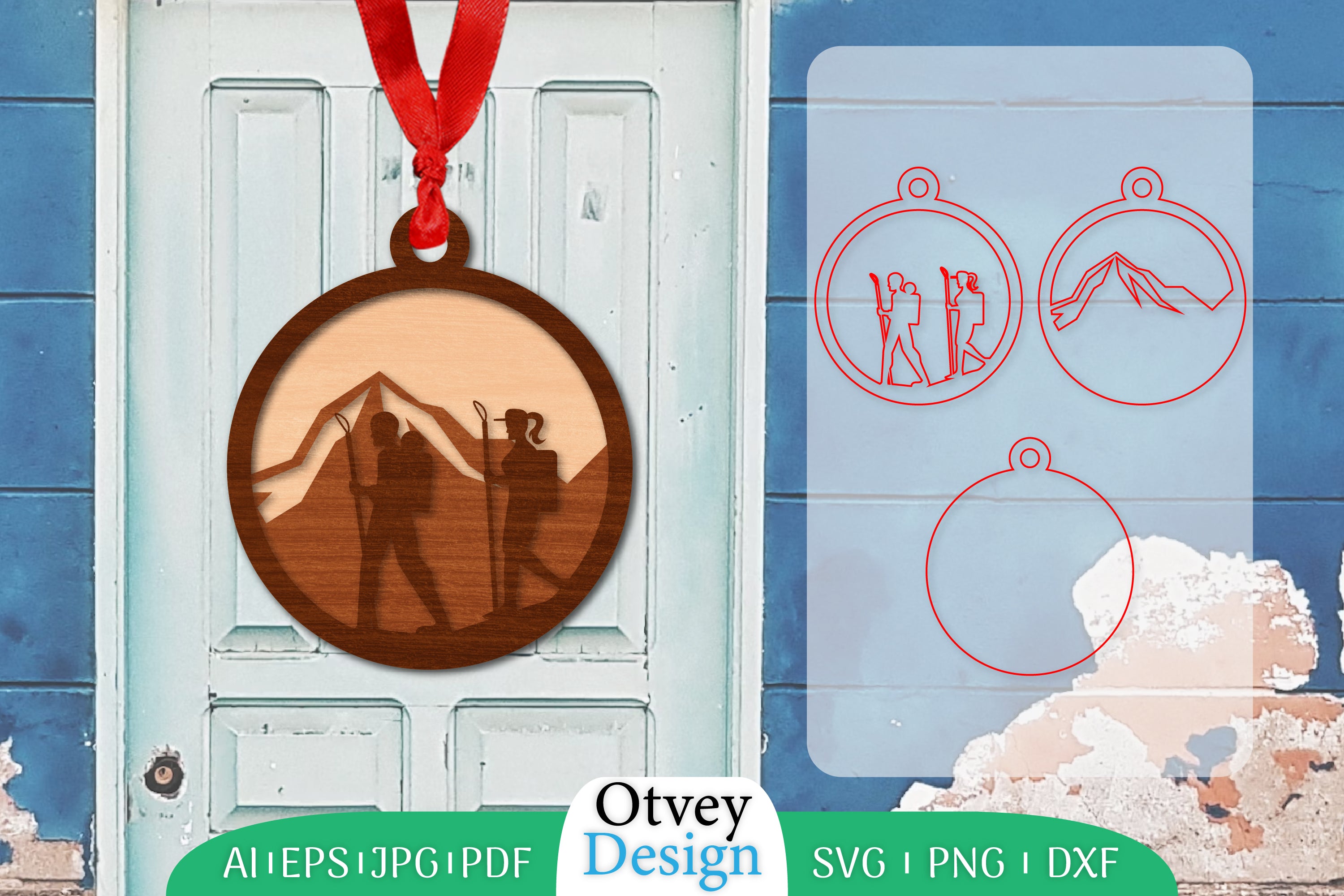 Hiking Couple Welcome Round Sign SVG Bundle 3 - CraftNest - Digital Crafting and Art