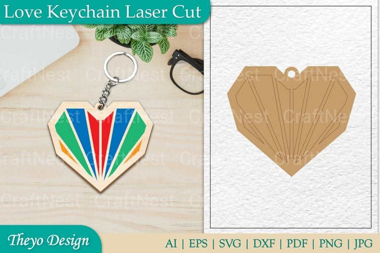From Love Keychain SVG Bundle