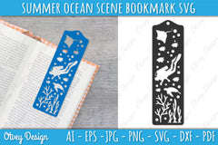 Summer Beach Bookmark SVG Bundle 3 - CraftNest - Digital Crafting and Art