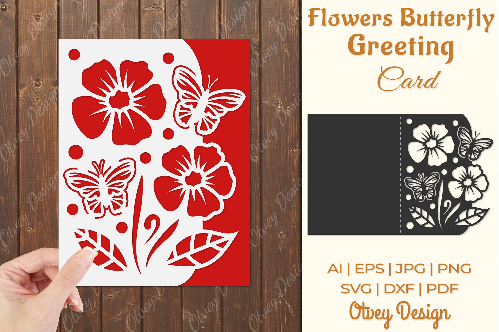Butterfly and Flowers Card Cover Paper Cut SVG Bundle 4 - CraftNest - Digital Crafting and Art