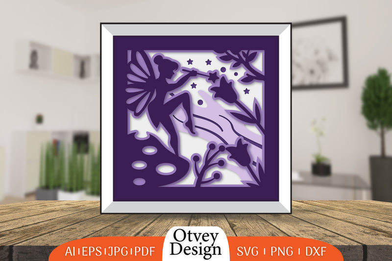 Fairy 3D Shadowbox Layered SVG Bundle 3 - CraftNest - Digital Crafting and Art