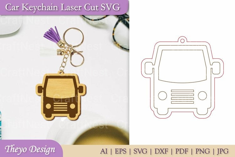 Car Key Chain SVG Bundle