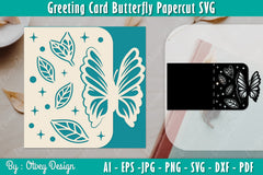 Greeting Card Butterfly Papercut SVG Bundle 19 - CraftNest - Digital Crafting and Art