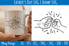 Father's Day Fist Bump SVG Bundle 7 - CraftNest - Digital Crafting and Art