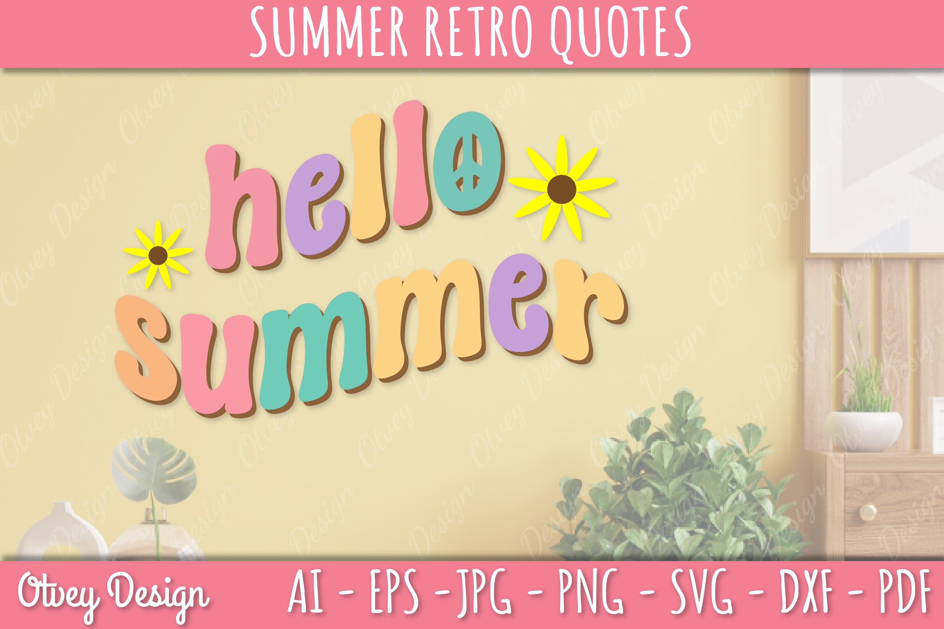 Summer Retro Quotes SVG Bundle