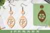Flower Earrings Laser Cut SVG Bundle