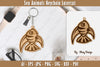 Keychain Sea Animals Laser Cut SVG Bundle
