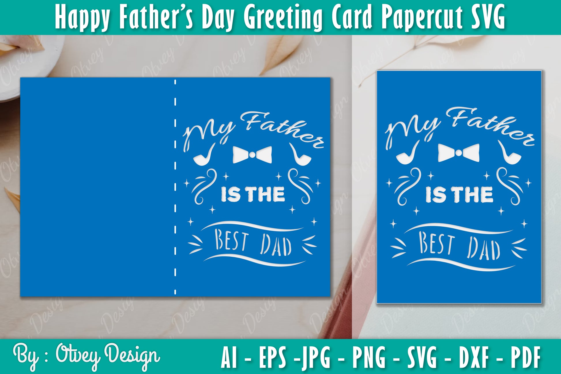 Greeting Happy Father's Day SVG Bundle 4 - CraftNest - Digital Crafting and Art