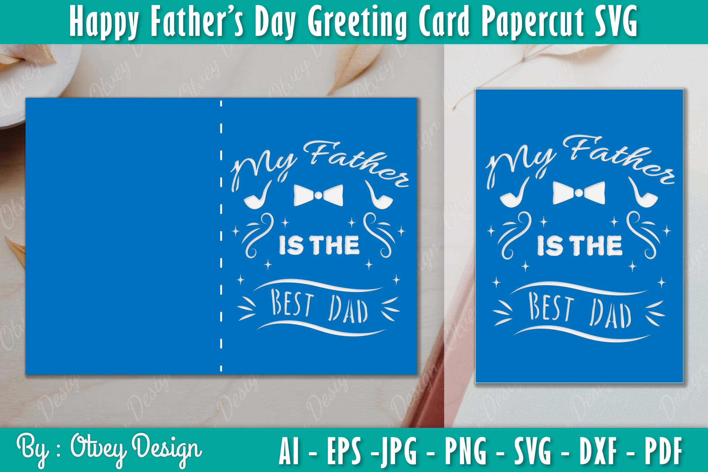 Greeting Happy Father's Day SVG Bundle 4 - CraftNest - Digital Crafting and Art