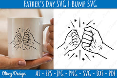 Father's Day Fist Bump SVG Bundle 2 - CraftNest - Digital Crafting and Art