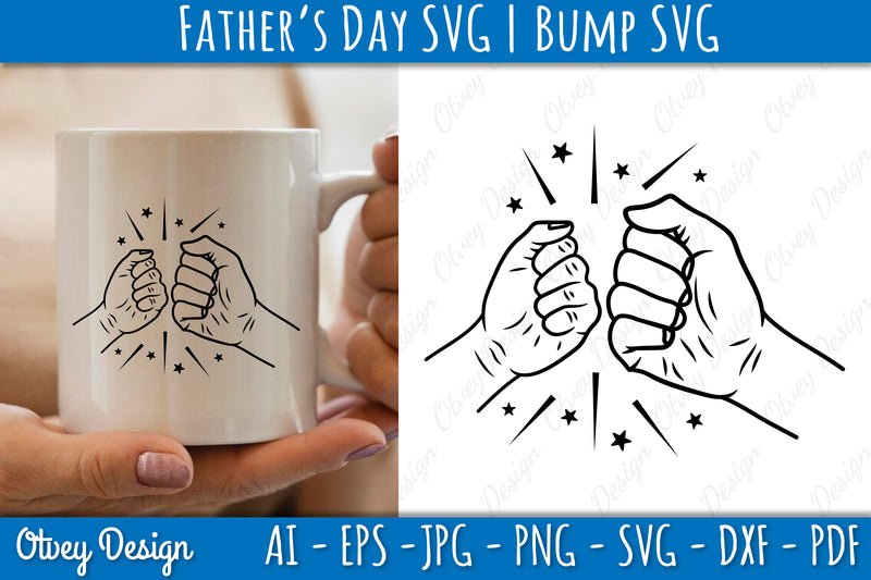 Father's Day Fist Bump SVG Bundle 2 - CraftNest - Digital Crafting and Art