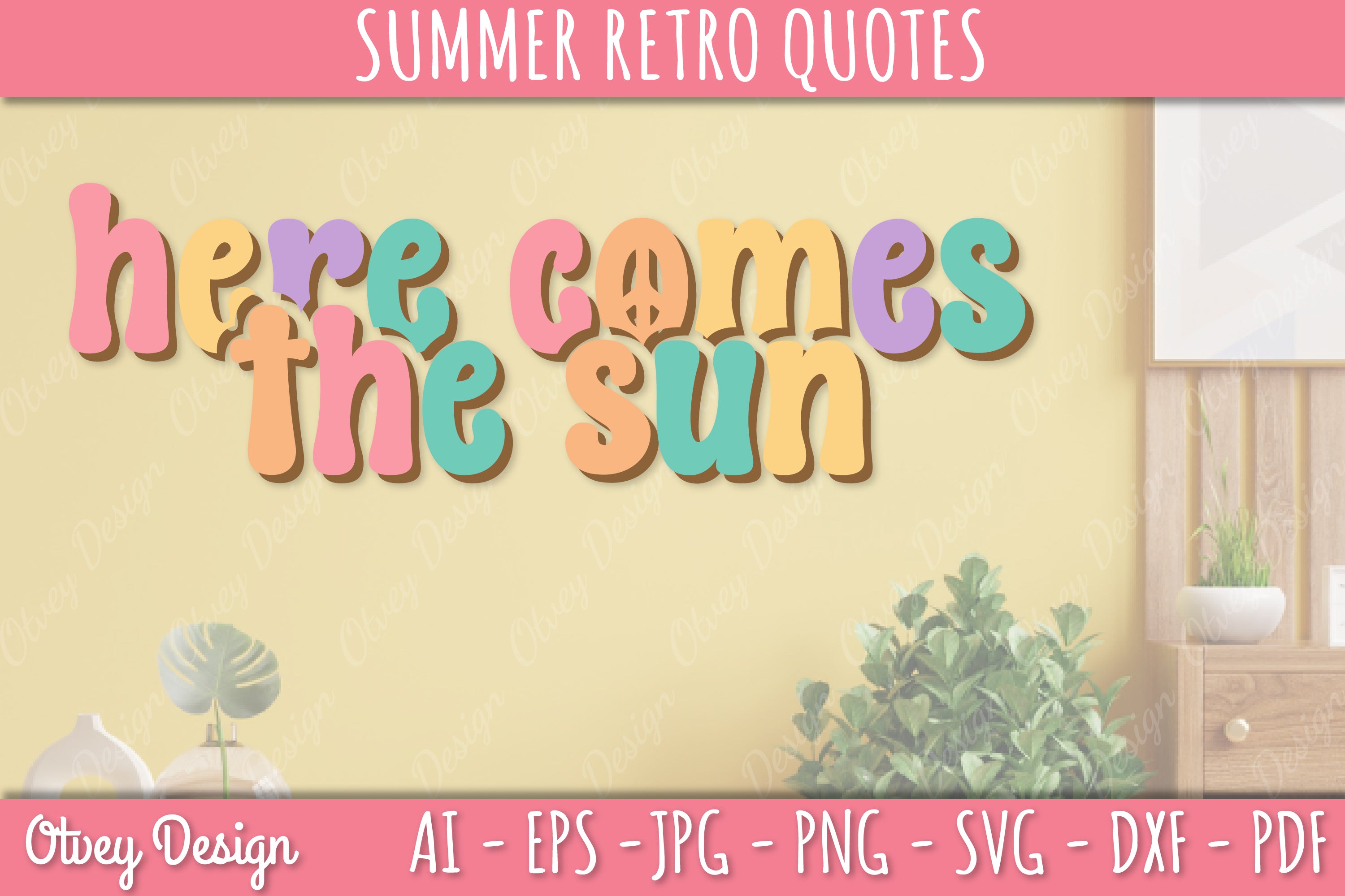 Summer Retro Quotes SVG Bundle
