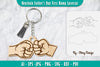 Father's Day Fist Bump Keychain SVG Bundle