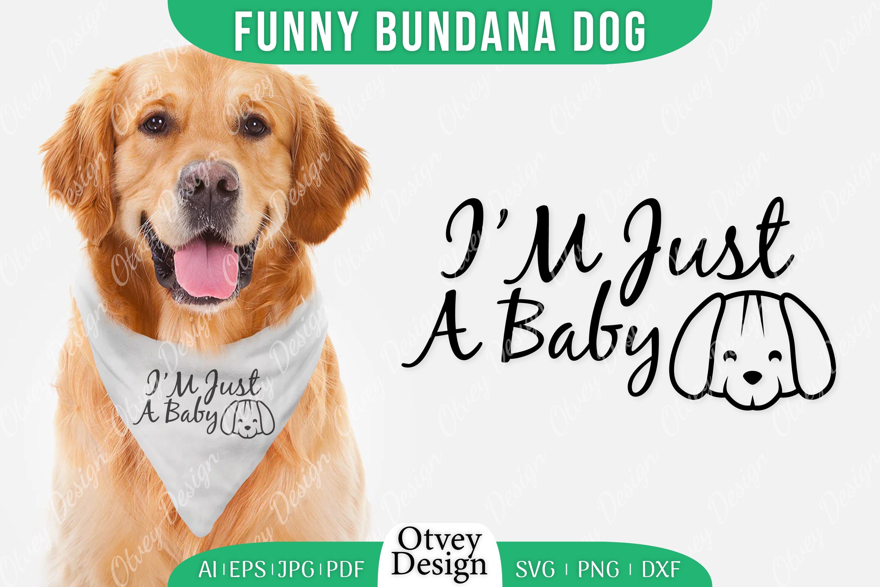 Funny Dog Bandana SVG Bundle 14 - CraftNest - Digital Crafting and Art
