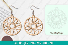 Flower Earring SVG Bundle 42 - CraftNest - Digital Crafting and Art
