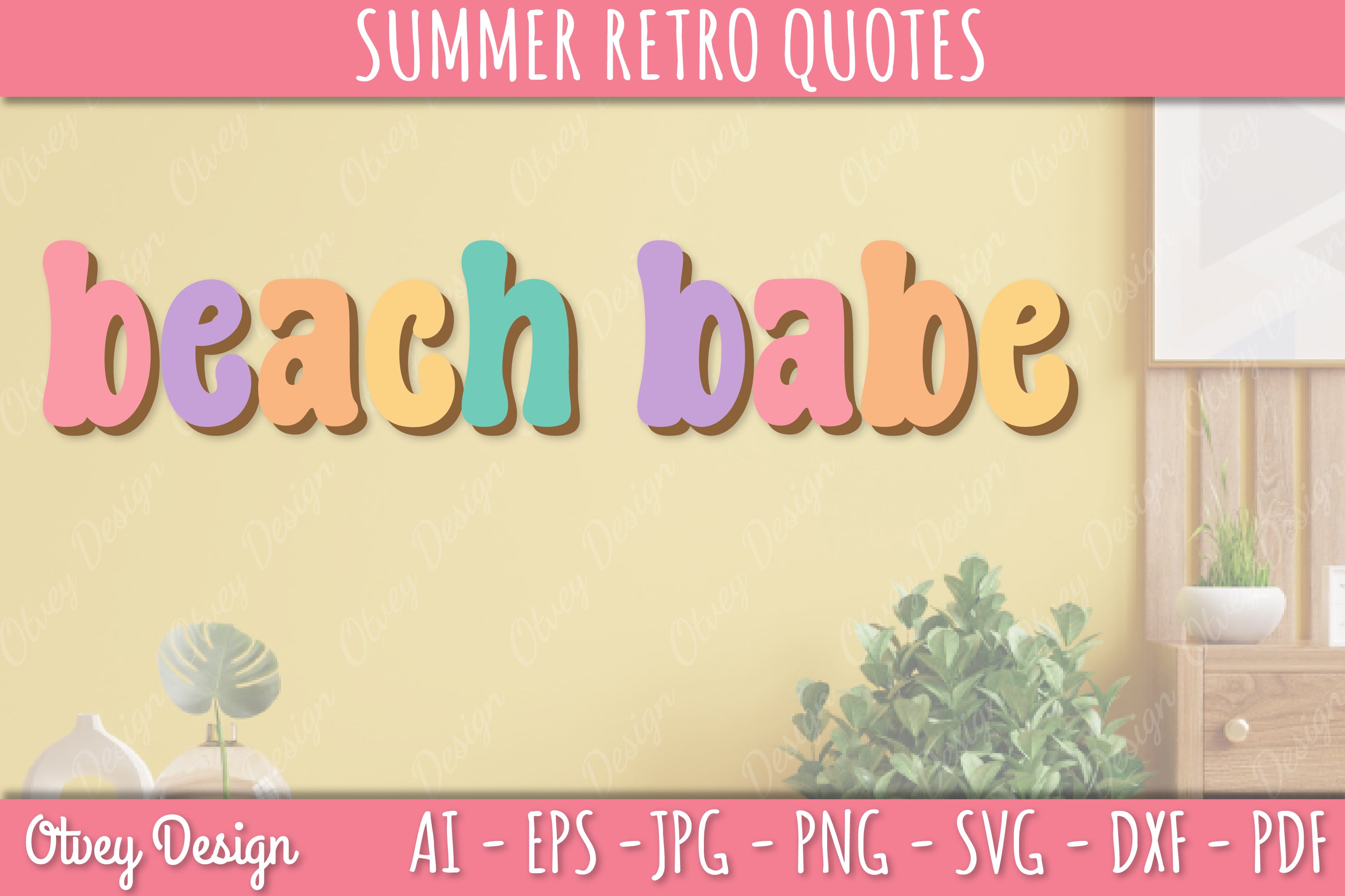Summer Retro Quotes SVG Bundle