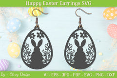 Easter Bunny Earring SVG Bundle 21 - CraftNest - Digital Crafting and Art