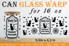 Halloween 16 oz Can Glass Wrap SVG Bundle