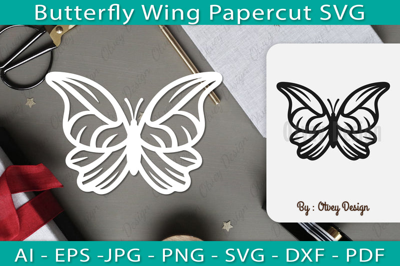 Butterfly Papercut SVG Bundle 10 - CraftNest - Digital Crafting and Art