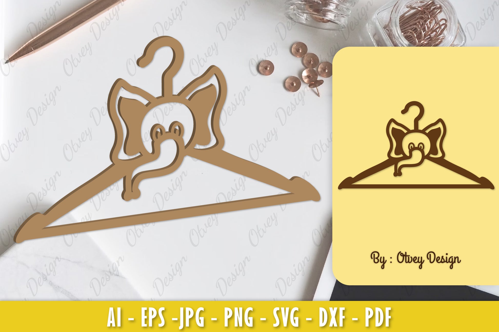 Baby Animals Hanger Laser Cut SVG Bundle 9 - CraftNest - Digital Crafting and Art