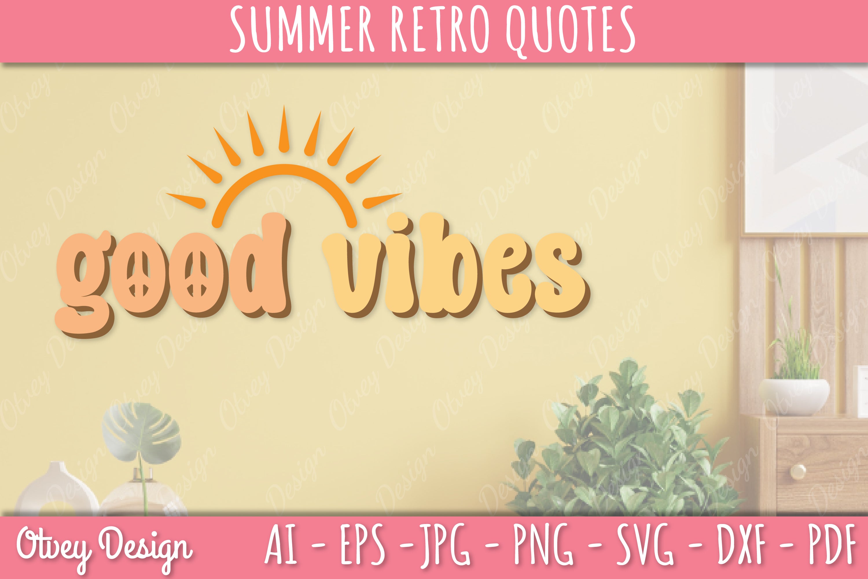 Summer Retro Quotes SVG Bundle