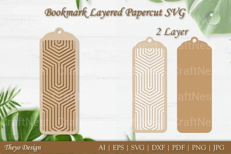 Bookmarks Layered Papercut SVG Bundle