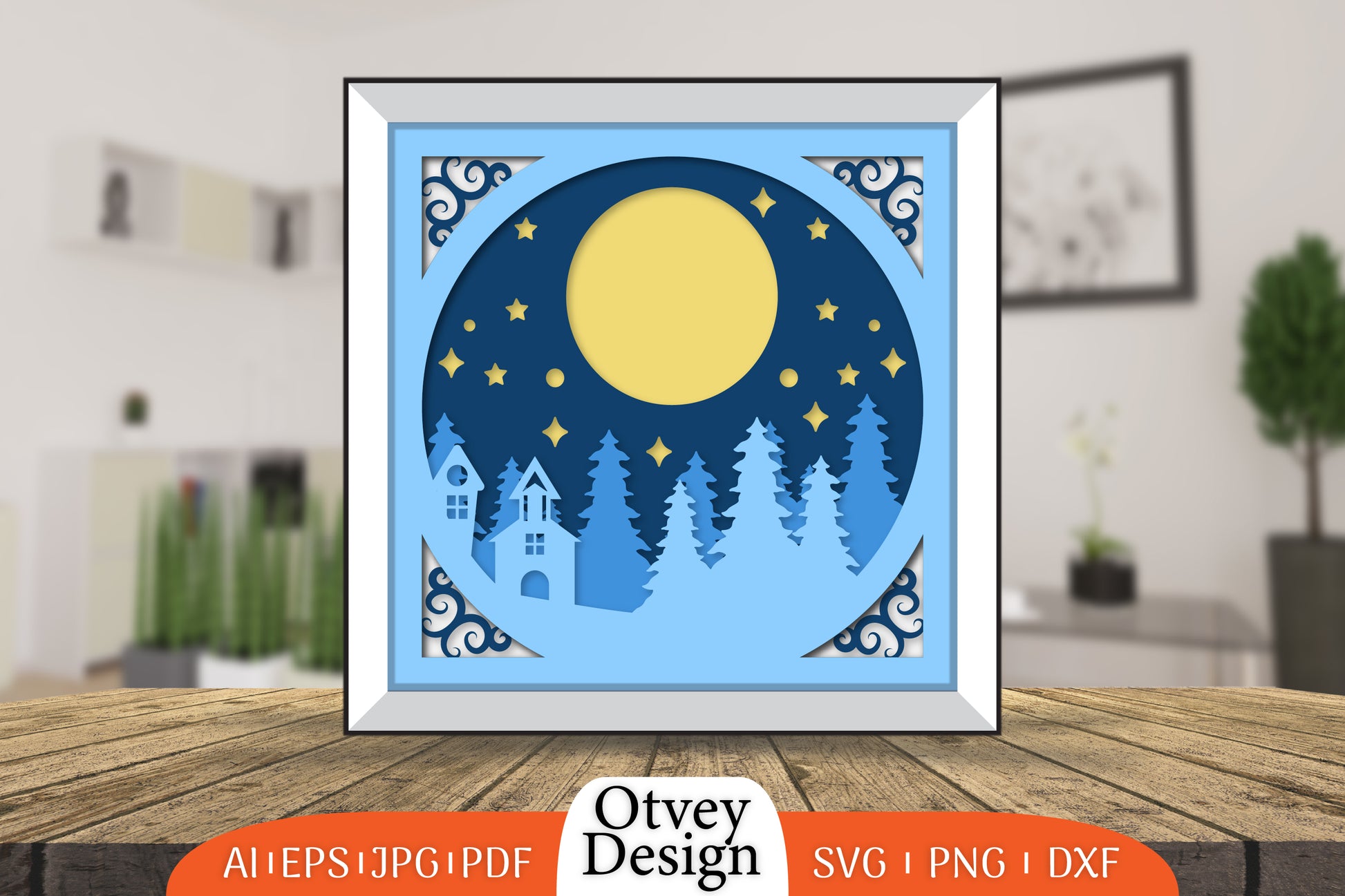 Christmas Scene Layered Papercut SVG Bundle 3 - CraftNest - Digital Crafting and Art