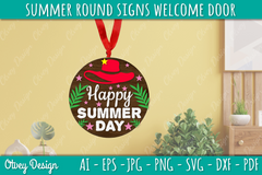 Summer Welcome Door Hangers SVG Bundle 1 - CraftNest - Digital Crafting and Art