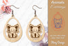 Elephant Earrings Lasercut SVG Bundle