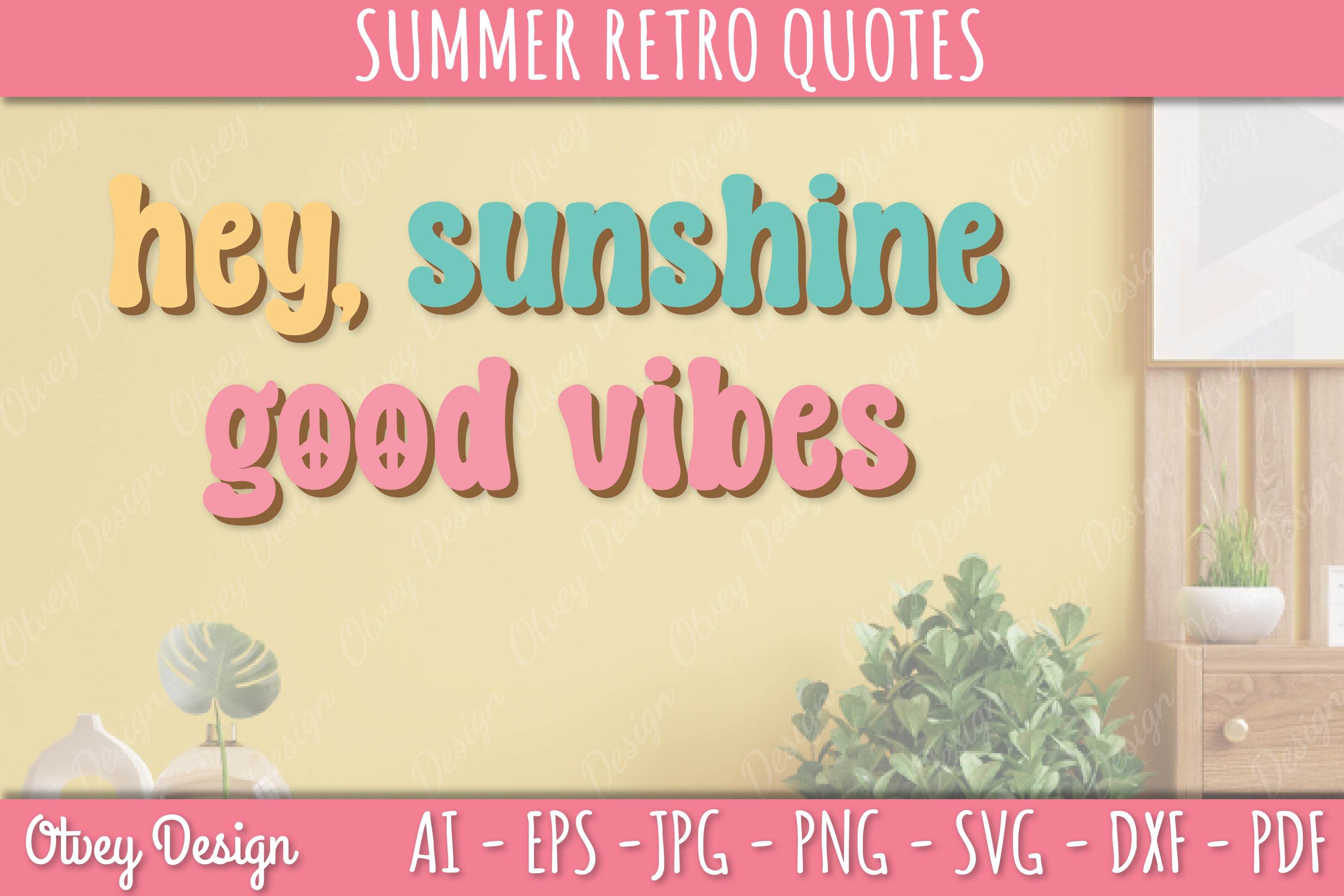 Summer Retro Quotes SVG Bundle