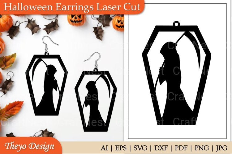Halloween Earrings SVG Bundle