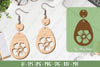 Flower Earrings Laser Cut SVG Bundle