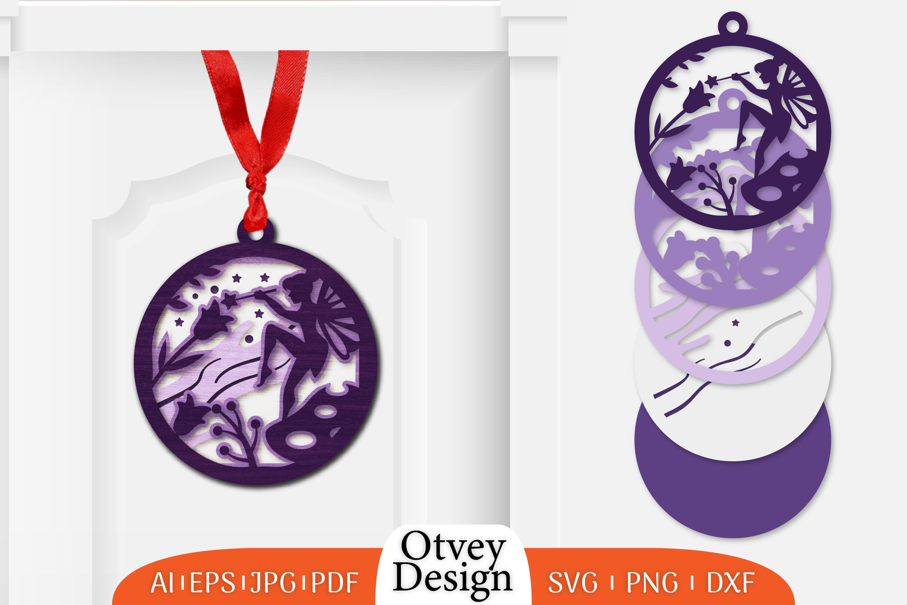 Fairy Ornament Lasercut SVG Bundle 3 - CraftNest - Digital Crafting and Art