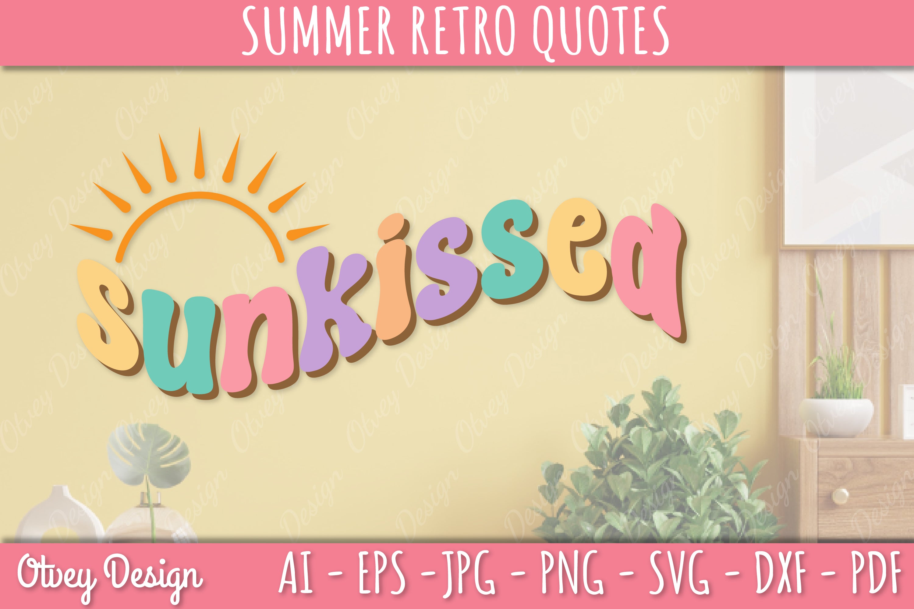 Summer Retro Quotes SVG Bundle