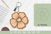 Flower Keychain Laser Cut SVG Bundle