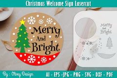Christmas Welcome Sign SVG Bundle 6 - CraftNest - Digital Crafting and Art