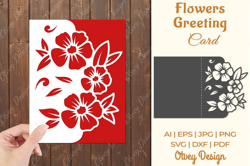 Flowers Card Cover Paper Cut SVG Bundle 4 - CraftNest - Digital Crafting and Art