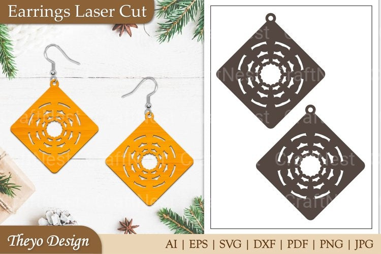 Earrings Lasercut SVG Bundle