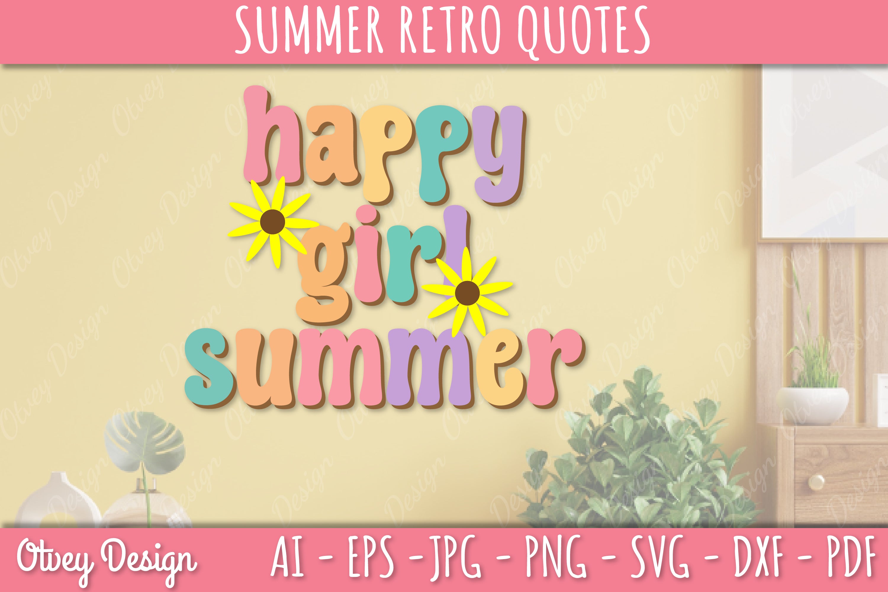 Summer Retro Quotes SVG Bundle