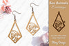 Sea Animals Earrings Laser Cut SVG Bundle