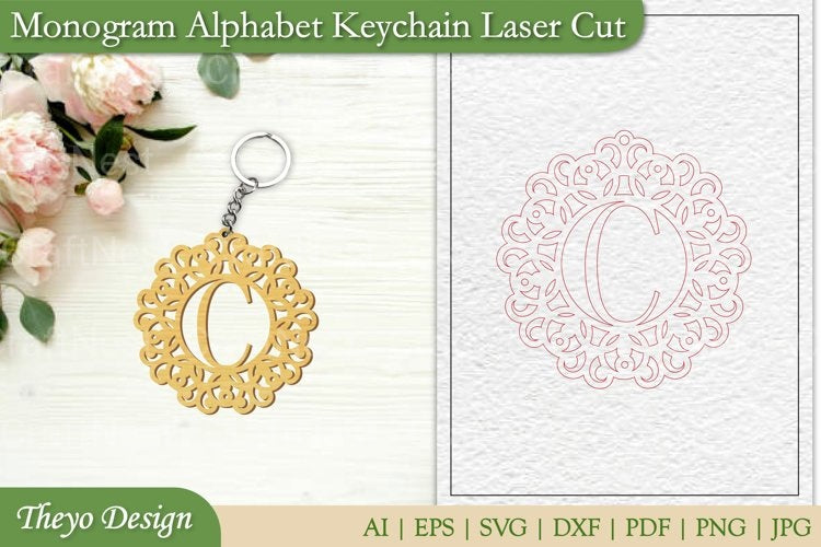 Alphabet Keychain SVG