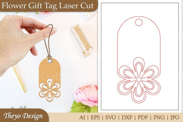 Flower Tags SVG Bundle
