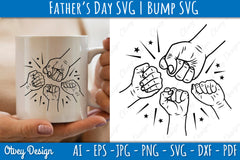 Father's Day Fist Bump SVG Bundle 8 - CraftNest - Digital Crafting and Art
