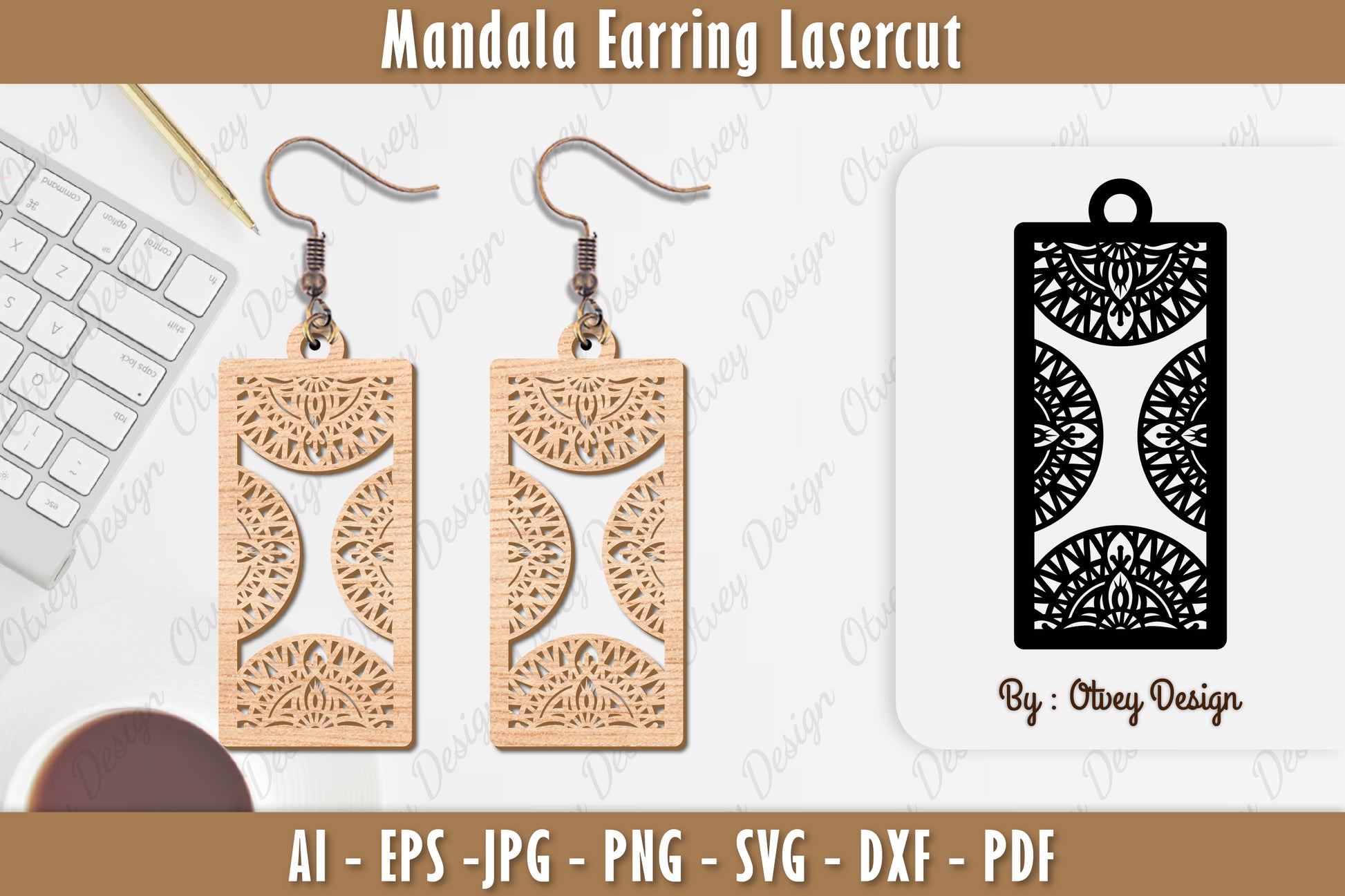Earring Mandala SVG Bundle 24 - CraftNest - Digital Crafting and Art