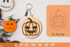 Halloween Keychain Laser Cut SVG Bundle