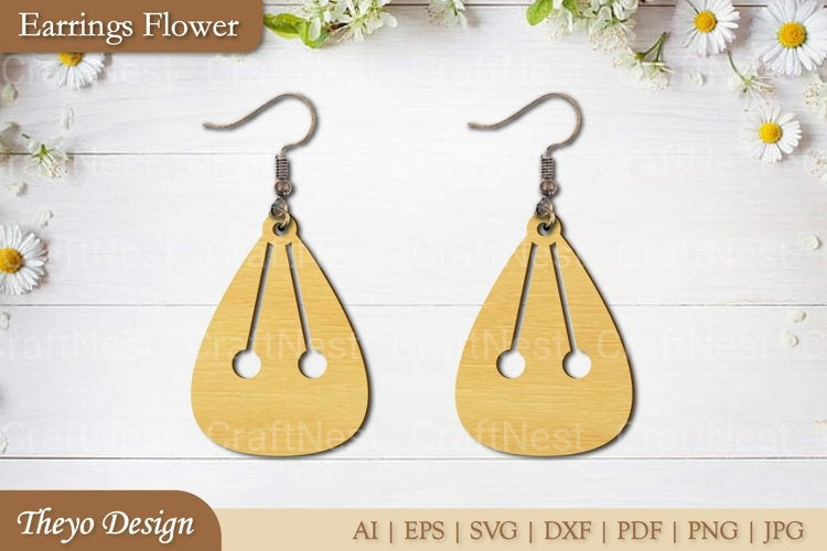 Flower Earrings SVG Bundle