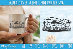 Scuba Diver Underwater World SVG Bundle 8 - CraftNest - Digital Crafting and Art