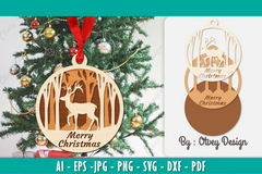 Christmas Ornaments Layered Lasercut SVG Bundle 7 - CraftNest - Digital Crafting and Art