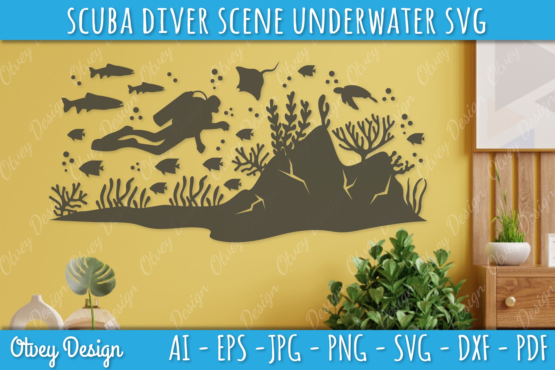 Scuba Diver Underwater World SVG Bundle 3 - CraftNest - Digital Crafting and Art